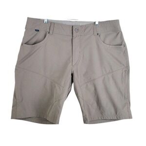 Kuhl Shorts Silencr Kargo Ripstop  Mens 40 Storm Khaki Beige Lightweight 10"